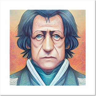 Georg Hegel Portrait | Anime Style | Philosopher Posters and Art